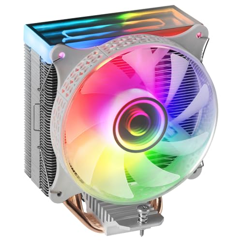 Mars Gaming MCPU-VR Weiß, CPU Kühlkörper, Dual Infinity Mirror ARGB, 4 HCT Heatpipes, 180W TDP, Ultra-quiet PWM 12cm Lüfter Mars Gaming MCPU-VR Weiß, CPU Kühlkörper, Dual Infinity Mirror ARGB, 4 HCT Heatpipes, 180W TDP, Ultra-quiet PWM 12cm Lüfter von Mars Gaming