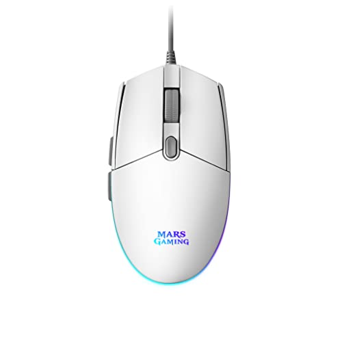 Mars Gaming Gaming MMGW, Weiße Gaming-Maus, RGB-Flow, Anti-Rutsch, Mac/Windows/Linux Mars Gaming Gaming MMGW, Weiße Gaming-Maus, RGB-Flow, Anti-Rutsch, Mac/Windows/Linux von Mars Gaming