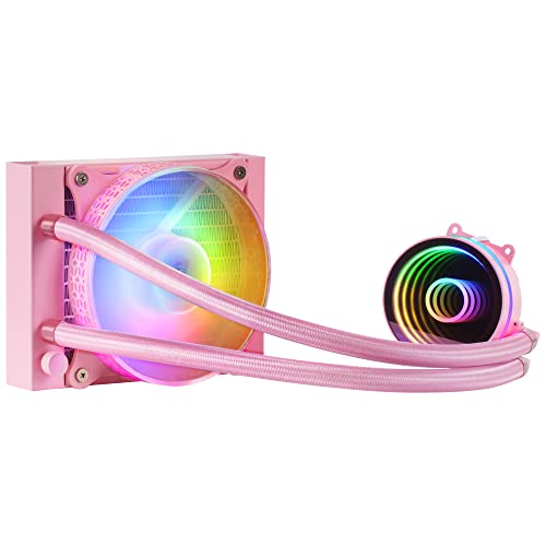 Mars Gaming ML-ONE120 Rosa, CPU Wasserkühlung, TDP 200W, Infinity Mirror, FRGB Silent-Lüfter, Universal Multisocket von Mars Gaming