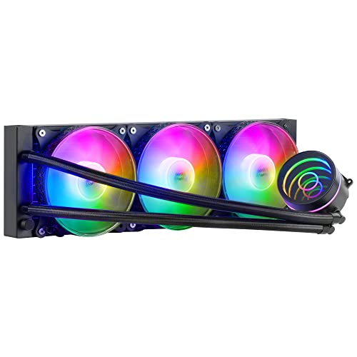 Mars Gaming ML-ONE360 Schwarz, CPU Wasserkühlung, TDP 550W, Infinity Mirror, 3 Silent FRGB Lüfter, Universal Multisocket von Mars Gaming