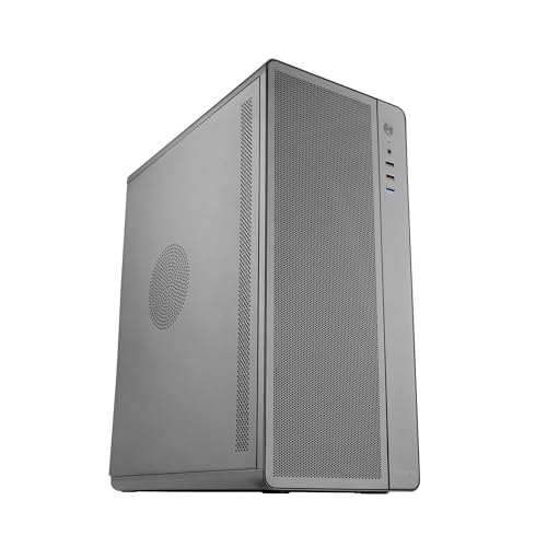 Mars Gaming Tacens AERO, ATX-PC-Gehäuse, Robuste Metallstruktur mit Frontgitter, 1x Ultraleiser 120mm-Hecklüfter, Unterstützung für bis zu 3 Frontlüfter, Gaming-Midi-Tower, USB 3.0, Schwarz von TACENS