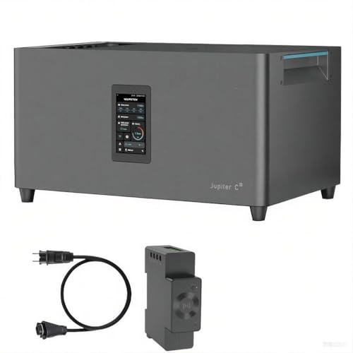 Marstek Jupiter C Plus, 2.56kWh Balkonkraftwerk mit Speicher, 4 MPPT 2400W Solareingang, All-in-One Stromspeicher mit Mikroinverter, bis zu 10.24kWh Kapazität, IP65, 6000 Ladezyklen, CT002 Smart Meter von MARSTEK