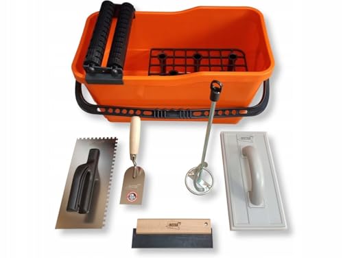 MARTEN Fliesenleger Set KG-1 – 7-teiliges Set mit 22L Eimer, Schwammbrett, Zahnkelle 6x6, Gummifugbrett, Rührer, Glättkelle – Profi Werkzeug Made in EU MARTEN Fliesenleger Set KG-1 – 7-teiliges Set mit 22L Eimer, Schwammbrett, Zahnkelle 6x6, Gummifugbrett, Rührer, Glättkelle – Profi Werkzeug Made in EU von MARTEN