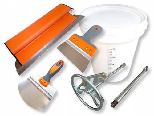MARTEN TYTANX II Set – Profi Set zum Anrühren und Verarbeiten von Spachtelmasse – Mischer M14, 3 Spachteln, 30 L Eimer mit Deckel – Made in Poland MARTEN TYTANX II Set – Profi Set zum Anrühren und Verarbeiten von Spachtelmasse – Mischer M14, 3 Spachteln, 30 L Eimer mit Deckel – Made in Poland von MARTEN