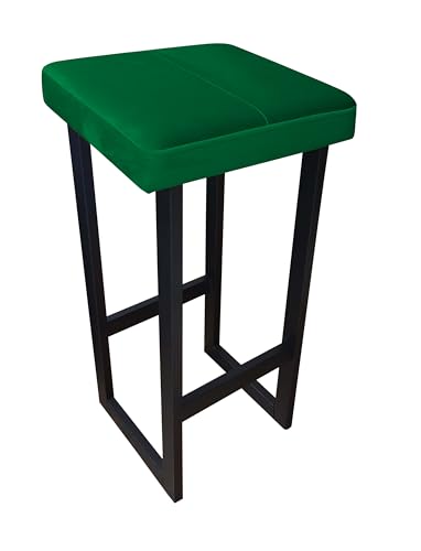 MARTHOME Barhocker Loft Stil Samtbezug Pet Proof, Höhenverstellbar 60/75/90 cm, mit Fußstütze, Robuste Metallkonstruktion, Pulverbeschichtet Schwarz, Hocker, Barstuhl- Wasserabweisend MARTHOME Barhocker Loft Stil Samtbezug Pet Proof, Höhenverstellbar 60/75/90 cm, mit Fußstütze, Robuste Metallkonstruktion, Pulverbeschichtet Schwarz, Hocker, Barstuhl- Wasserabweisend von MARTHOME
