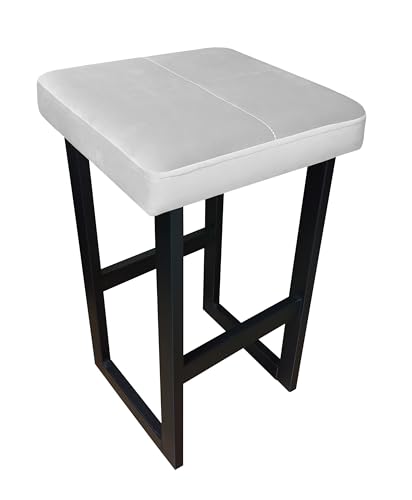 MARTHOME Barhocker Loft Stil Samtbezug Pet Proof, Höhenverstellbar 60/75/90 cm, mit Fußstütze, Robuste Metallkonstruktion, Pulverbeschichtet Schwarz, Hocker, Barstuhl- Wasserabweisend MARTHOME Barhocker Loft Stil Samtbezug Pet Proof, Höhenverstellbar 60/75/90 cm, mit Fußstütze, Robuste Metallkonstruktion, Pulverbeschichtet Schwarz, Hocker, Barstuhl- Wasserabweisend von MARTHOME
