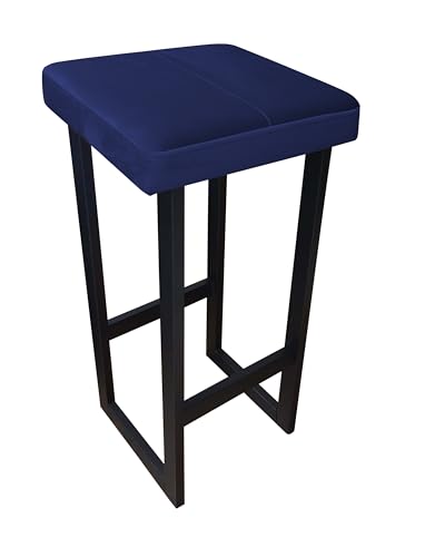 MARTHOME Barhocker Loft Stil Samtbezug Pet Proof, Höhenverstellbar 60/75/90 cm, mit Fußstütze, Robuste Metallkonstruktion, Pulverbeschichtet Schwarz, Hocker, Barstuhl- Wasserabweisend MARTHOME Barhocker Loft Stil Samtbezug Pet Proof, Höhenverstellbar 60/75/90 cm, mit Fußstütze, Robuste Metallkonstruktion, Pulverbeschichtet Schwarz, Hocker, Barstuhl- Wasserabweisend von MARTHOME
