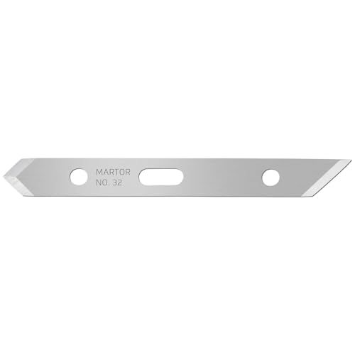 MARTOR 10 x GRAFIKKLINGE, Ersatzklingen Grafikmesser, Bastelmesser, Skalpell, 5,7 mm, Scharf, NR. 32 von MARTOR