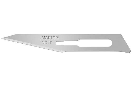 MARTOR 10 x SKALPELLKLINGE, Ersatzklingen Grafikmesser, Bastelmesser, Entgrater, 5,9 mm, Scharf, 1-fach Nutzbar, NR. 11 MARTOR 10 x SKALPELLKLINGE, Ersatzklingen Grafikmesser, Bastelmesser, Entgrater, 5,9 mm, Scharf, 1-fach Nutzbar, NR. 11 von MARTOR