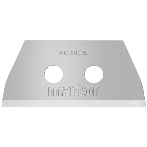 MARTOR 10 x Trapezklingen, Ersatzklingen für das SECUPRO 625, Wechselklingen aus Stahl für Cuttermesser & Sicherheitsmesser, 10 Stück von MARTOR
