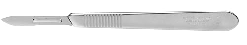 MARTOR GRAFIX-Skalpell klein mit abgerundeter Klinge, Bestelmesser, Modellbaumesser, für 3D Druck, Hobbymesser verchromter Stahl, Werkzeugloser Klingenwechsel, ergonomischer Griff von MARTOR