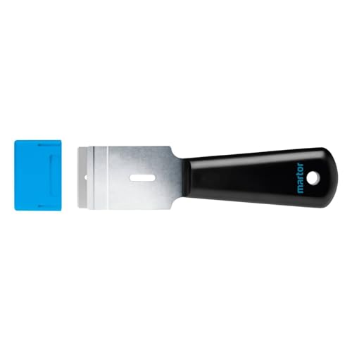 MARTOR Schaber, SCRAPEX ARGENTAX, Mit Abgerundeten Klingen, Etikettenschaber, Schmal, Rechts- & Linkshänder, Ceranfeldschaber, Aufkleber, Kunststoff, Wechselbare Klinge, Ergonomisch von MARTOR