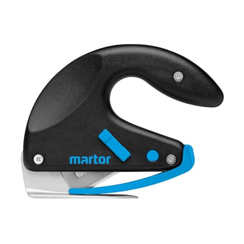 MARTOR SECUMAX OPTICUT Sicherheitsmesser mit Industrieklinge, Schaumstoffmesser, Folienmesser mit teflonisiertem Gleitfuß, Schnitttiefe max. 8 mm von MARTOR