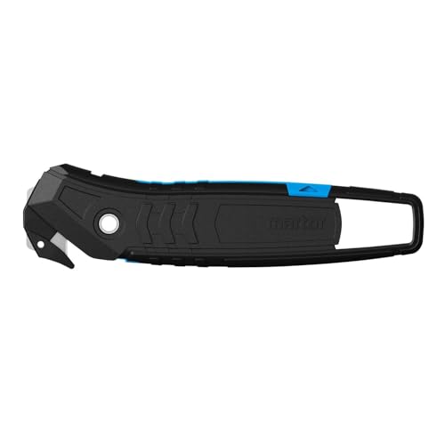 MARTOR Sicherheitsmesser, Verdeckte Klinge, SECUMAX 350 zu 98% aus recyceltem Kunststoff, Klebebandritzer, Profi Cuttermesser, Leicht, Kunststoff, Rechts- & Linkshänder, GS Geprüft von MARTOR
