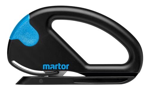 MARTOR Sicherheitsmesser SECUMAX SNITTY mit verdeckter Industrieklinge, mit Materialzuführung, Folienschneider, Papierschneider, max. 2mm Schnitttiefe, optimal für Schrumpffolie von MARTOR