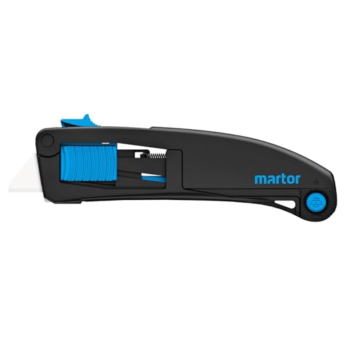 MARTOR Sicherheitsmesser SECUPRO MAXISAFE mit Keramikklinge und Klingenrückzug Profi Cuttermesser Rechts- & Linkshänder GS Geprüft von MARTOR