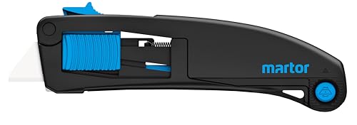 MARTOR Sicherheitsmesser SECUPRO MAXISAFE mit Keramikklinge und Klingenrückzug Profi Cuttermesser Rechts- & Linkshänder GS Geprüft von MARTOR