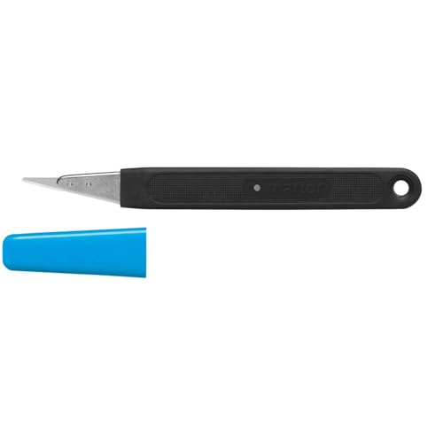 MARTOR TRIMMEX SIMPLASTO 514 - Abgerundete Klinge - Rutschfester Kunststoffgriff - Für präzise Schneidarbeiten - Mit Schutzkappe - Ergonomisches Entgratemesser, Skalpell (50 Stück) von MARTOR
