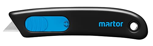 MARTOR 110100.02 Messer"Secunorm Smartcut - nummer 110100", Schwarz/Silber/Cyan von MARTOR