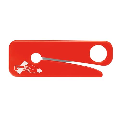 MARTOR Gurtschneider, Gurtmesser, SECUMAX SOS-CUTTER, Auto, Feuerwehr, Sicherheitsmesser Mit Klettverschluss, Kunststoff, Rechts- & Linkshänder von MARTOR