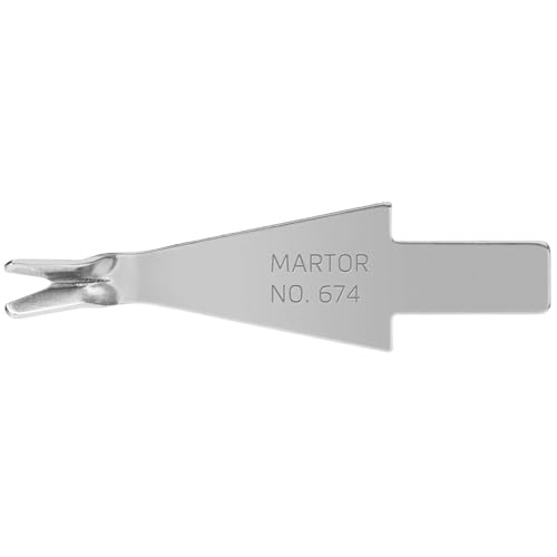 MARTOR 10 x TRIMMKLINGE, Ersatzklingen, 8,8 mm, Scharf, Im Spender, NR. 674 von MARTOR