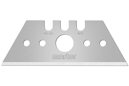 MARTOR 10 x TRAPEZKLINGE, Ersatzklingen Cuttermesser, Sicherheitsmesser, 19 mm, Scharf, Im Spender, 2-fach Nutzbar, NR. 610 MARTOR 10 x TRAPEZKLINGE, Ersatzklingen Cuttermesser, Sicherheitsmesser, 19 mm, Scharf, Im Spender, 2-fach Nutzbar, NR. 610 von MARTOR