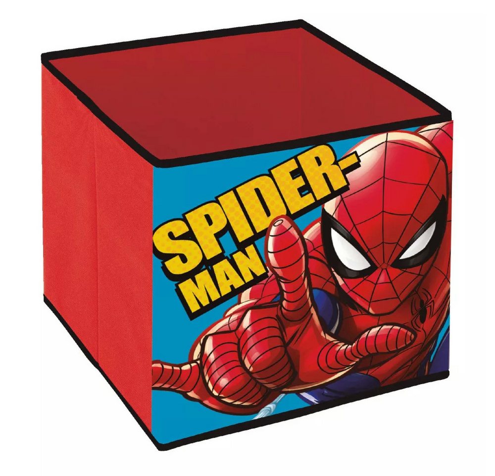 MARVEL Aufbewahrungsbox Marvel Spiderman Kinder Spielzeug Korb freistehende Box 31x31x31 von MARVEL
