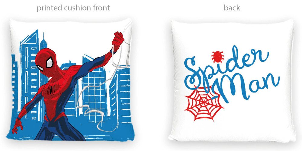 MARVEL Dekokissen Spiderman Velour Kissen Dekokissen 40 x 40 cm von MARVEL