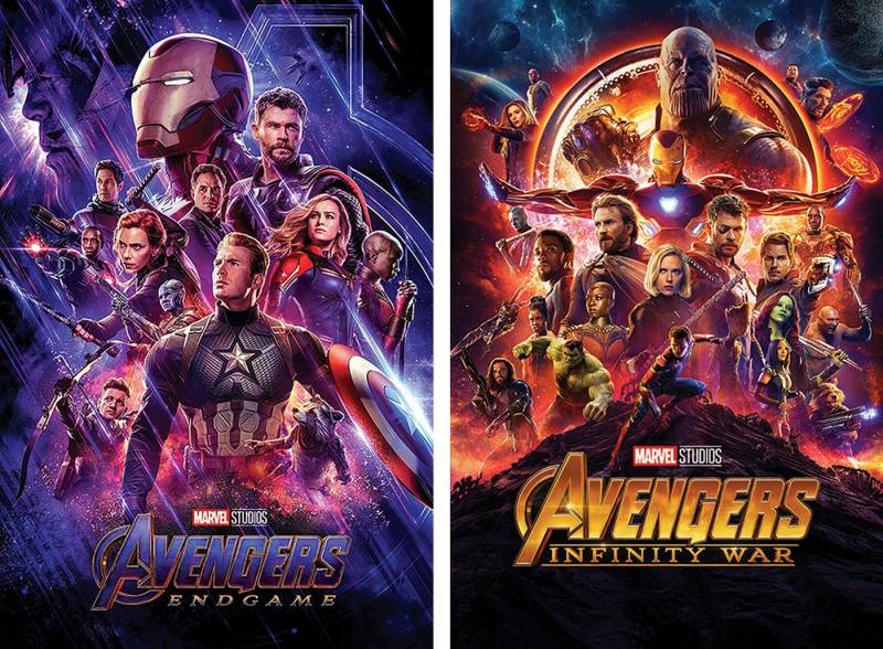MARVEL Poster Avengers Poster 2erSet Infinity War & Endgame 61 x 91,5 cm von MARVEL