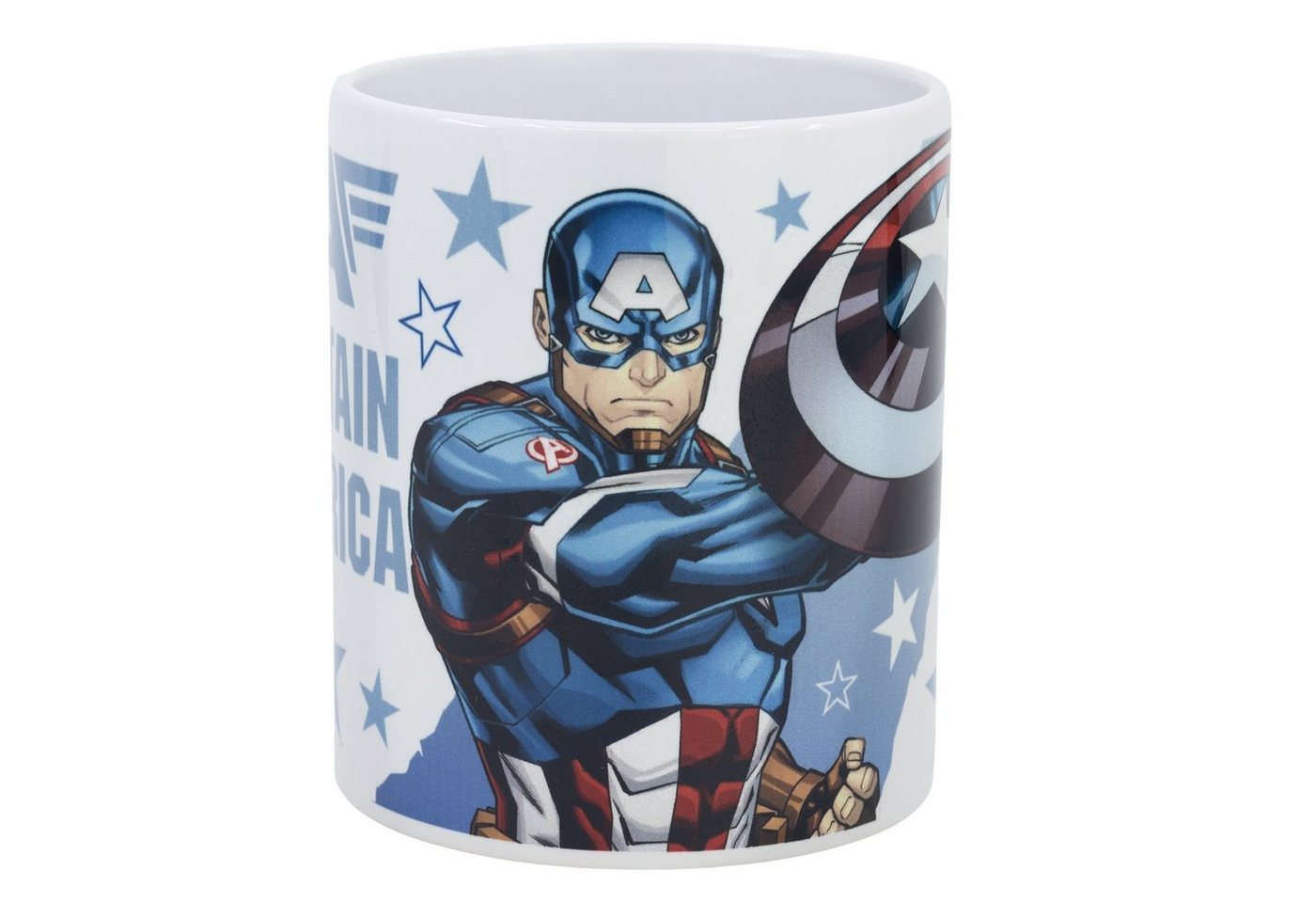 MARVEL Tasse Marvel Avengers Captain America Kaffeetasse Teetasse, Keramik, 330 ml von MARVEL