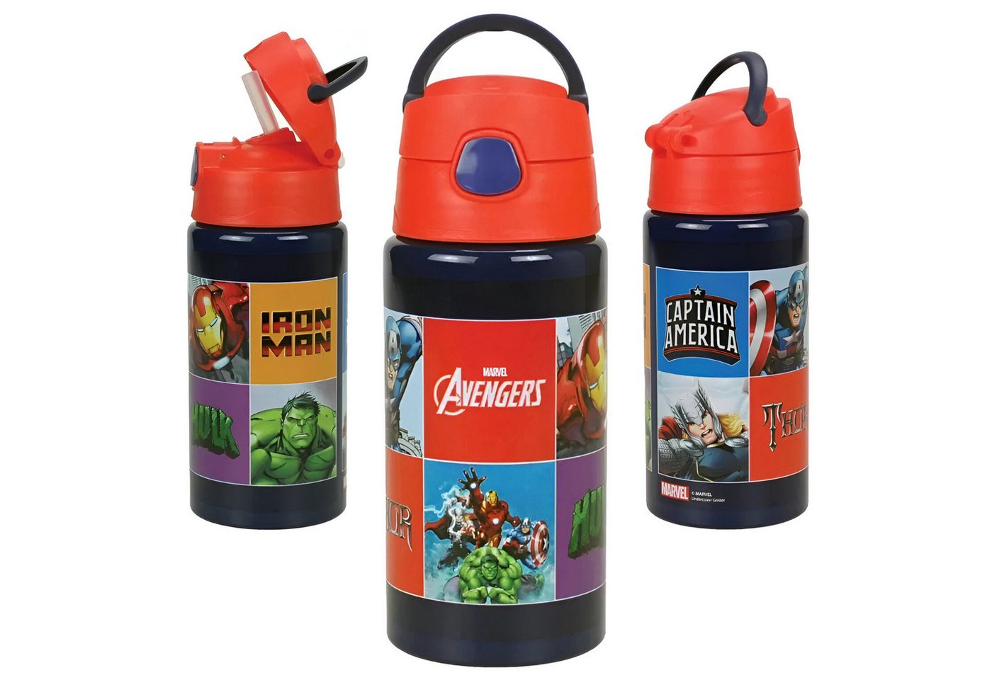 MARVEL Trinkflasche Marvel Avengers Kinder Alu Wasserflasche Flasche 500 ml MARVEL Trinkflasche Marvel Avengers Kinder Alu Wasserflasche Flasche 500 ml von MARVEL