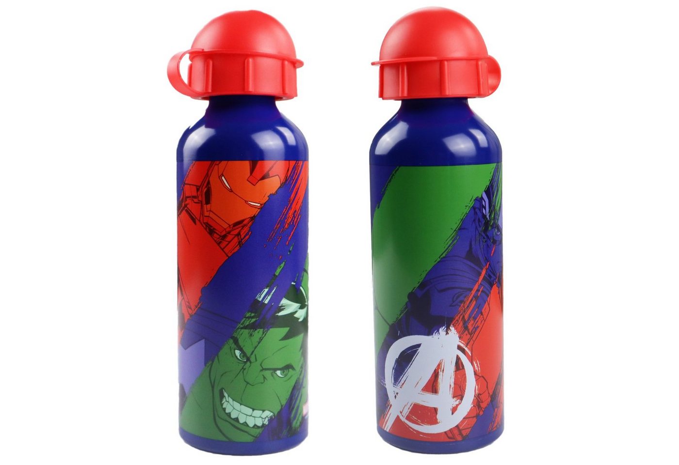 MARVEL Trinkflasche Marvel Avengers Sport Aluminium Wasserflasche Flasche, 520 ml von MARVEL