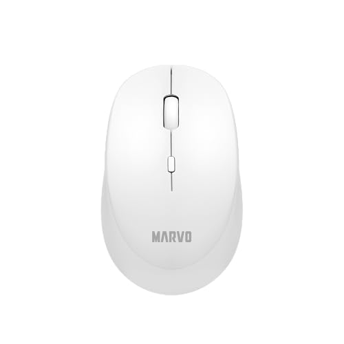 MARVO WM103 Kabellose Maus, Leise klick, Ergonomisch, 2,4 GHz, 800-1600 DPI, Weiß MARVO WM103 Kabellose Maus, Leise klick, Ergonomisch, 2,4 GHz, 800-1600 DPI, Weiß von MARVO
