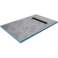Marwell Duschelement 80 x 120 x 4 cm - befliesbare Duschwanne - befliesbare Duschtasse - befliesbar von AURLANE