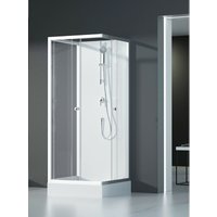 MARWELL Duschkabine White Dream 90 x 90 x 200 cm - wei� - Eckdusche - Komplettdusche - Dusche � Duschabtrennung � Duschwand - Dusche Komplett-SET von MARWELL