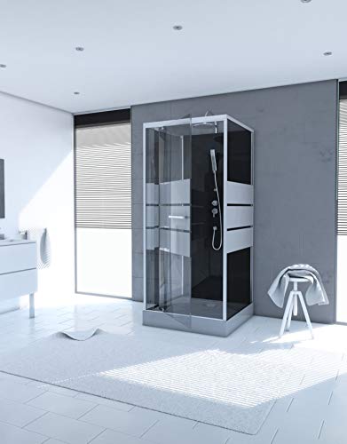 MARWELL Komplettdusche Fertigdusche Dusy 90 x 90 x 225 cm - komplett Set inkl. Duschwanne und Armatur - Eckdusche mit Fronteinstieg MARWELL Komplettdusche Fertigdusche Dusy 90 x 90 x 225 cm - komplett Set inkl. Duschwanne und Armatur - Eckdusche mit Fronteinstieg von MARWELL