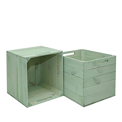 MARWOOD 2x Kallax Box Kalaxregal Boxen Aufbewahrungsbox Kallax Einsatz aus Holz I Kiste Box für Kallax Regal I Kallax Einsätze I Obstkiste| Holzkasten| MADRYT von MARWOOD PREMIUM QUALITY