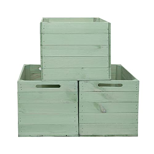 MARWOOD PREMIUM QUALITY 3x Kallax Box Kalaxregal Boxen Aufbewahrungsbox Kallax Einsatz aus Holz I Kiste Box für Kallax Regal I Kallax Einsätze I Obstkiste| Holzkasten| MADRYT von MARWOOD PREMIUM QUALITY