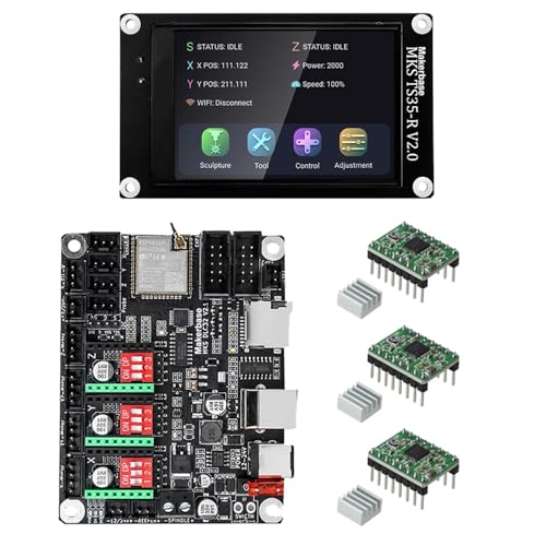 MKS DLC32 v2 32bits GRBL Offline Wifi Controller TS35-R LCD Display CNC3018 MAX PRO Aufrüstsätze für CNC Lasergraviermaschine (Package*3) von MARYS ELLEAY