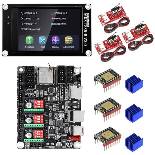 MKS DLC32 v2 32bits GRBL Offline Wifi Controller TS35-R LCD Display CNC3018 MAX PRO Aufrüstsätze für CNC Lasergraviermaschine (Package*8) von MARYS ELLEAY