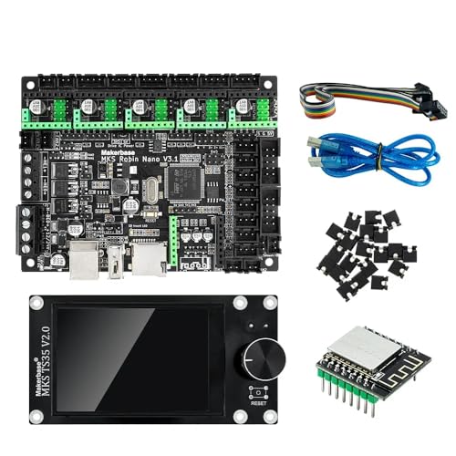 TwoEagles MKS Robin Nano V3.1 32bit 168MHz Controller Motherboard TS35 Touchscreen Display WIFI Modul Robin Board Fit UART3 Dual Z-Achse (With TS35 WIFI) von MARYS ELLEAY