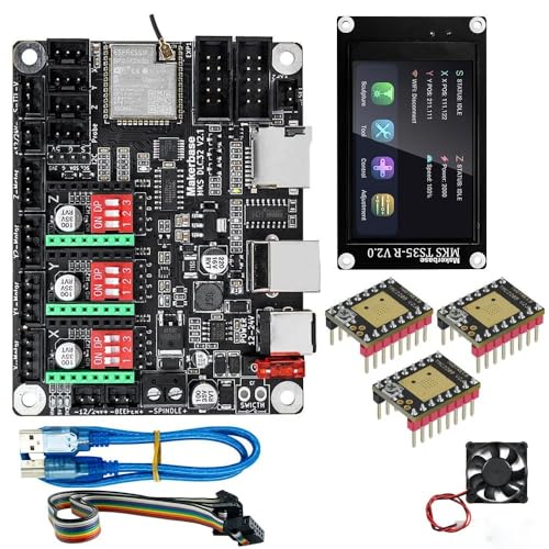 TwoEagles Makerbase MKS DLC32 V2.1 Offline-Controller 32bits ESP32 WIFI GRBL TFT Touchscreen für Desktop-Lasergravurmaschine (Set-7) von MARYS ELLEAY