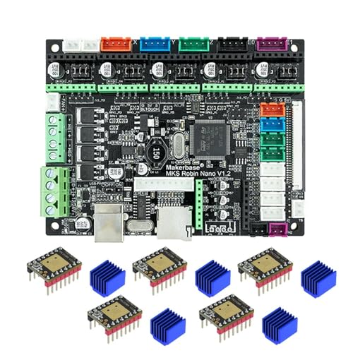 Twoeagles MKS 3D Drucker Board STM32 MKS Robin Nano Board V1.2 Hardware Open Source (Unterstützung Marlin2.0) Unterstützung mit 3,5 Zoll Touchscreen (Style4) von MARYS ELLEAY