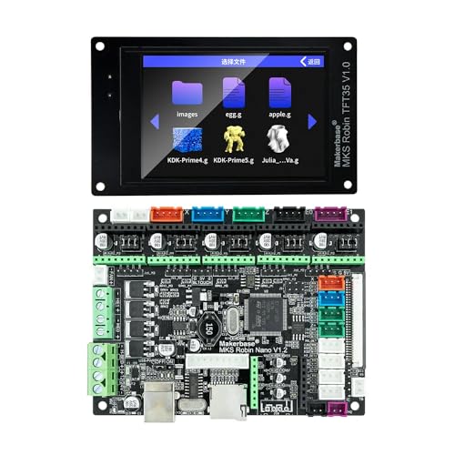 Twoeagles Makerbase 3D-Drucker-Steuerplatine MKS Robin Nano V1.2 32-Bit-Motherboard MKS Robin TFT35-Bildschirm TMC2209-Treiberunterstützung Marlin2.0 (Package 3) von MARYS ELLEAY