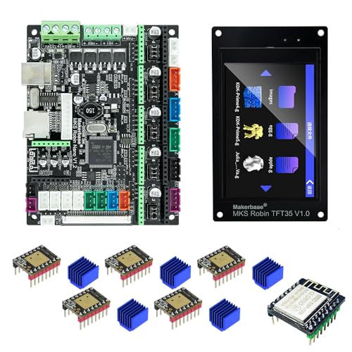 Twoeagles Makerbase 3D-Drucker-Steuerplatine MKS Robin Nano V1.2 32-Bit-Motherboard MKS Robin TFT35-Bildschirm TMC2209-Treiberunterstützung Marlin2.0 (Package 8) von MARYS ELLEAY