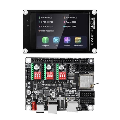 Twosheep Makerbase MKS DLC32 V2.1 32bits Motherboard Offline Controller WIFI TFT Touch Screen TS24/TS35-R For Laser Engraving Machine (Standard-4) von MARYS ELLEAY