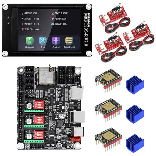 Twosheep Makerbase MKS DLC32 V2.1 32bits Motherboard Offline Controller WIFI TFT Touch Screen TS24/TS35-R For Laser Engraving Machine (Standard-8) von MARYS ELLEAY