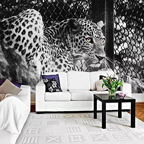 Hintergrund Wandbilder Domineering Leopard Animal Große Wandtapete, 200 * 140 cm Wandaufkleber Kinderzimmer Wandsticker Wohnzimmer Sticker Hintergrund Wandbilder von MASCLN