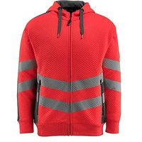 MASCOT® unisex Warnschutz-Langarmshirt Corby rot, anthrazit Größe L von MASCOT®