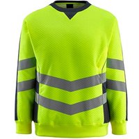 MASCOT® unisex Warnschutz-Langarmshirt Wigton  gelb, schwarzblau Größe 3XL von MASCOT®